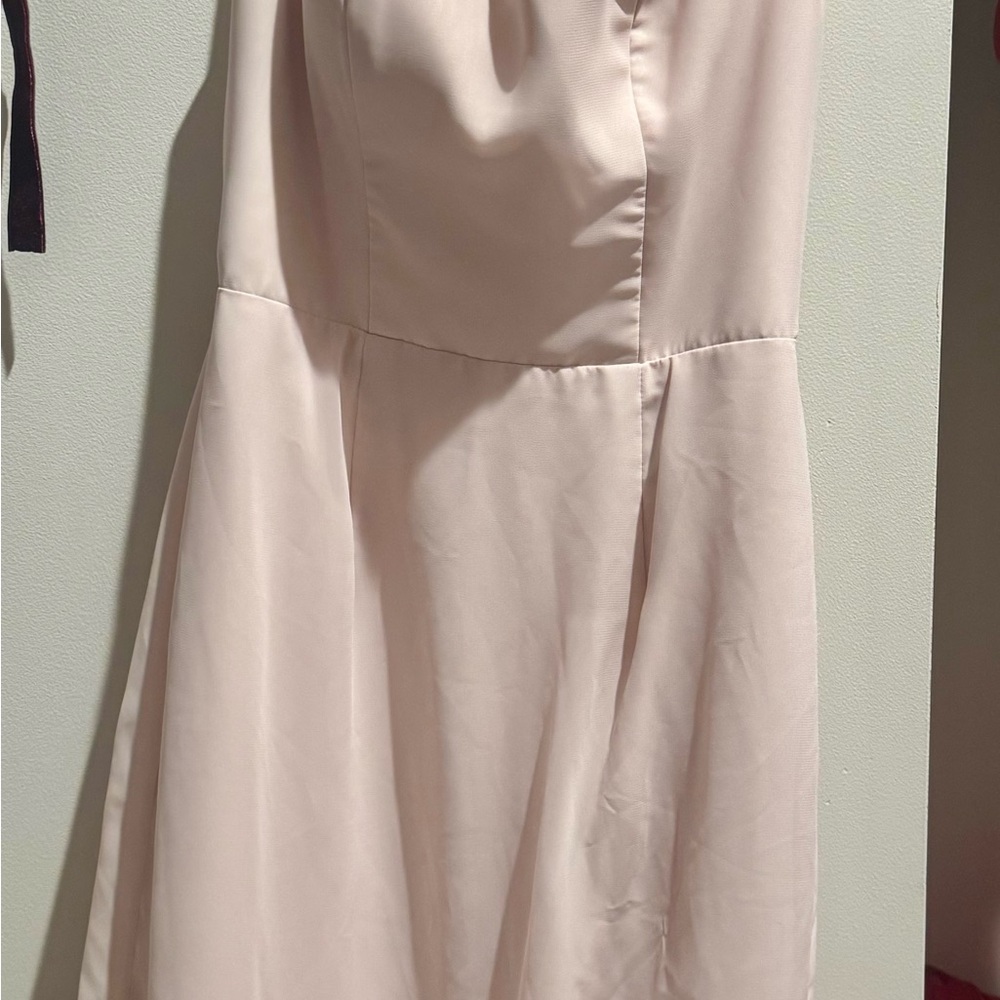 Azazie Pink A-line Maxi Dress